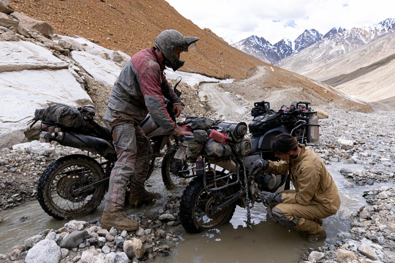 choisir une moto pour faire un un road trip en himalaya