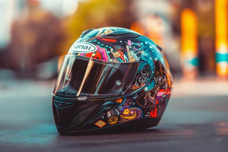 Stickers Noirs Pour Casque Moto - Déco Homme/femme - Fabriqués Aux USA